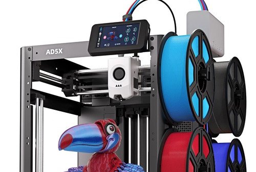 Imprimante 3D Flashforge AD5X, 4 bobines/couleurs, 600 mm/s à 284€ stock EU