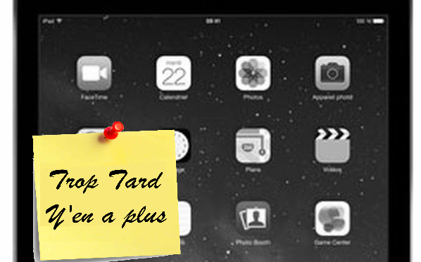 Tablette Apple iPad Air 32GO à 349€ (-100€) et 30€ de (...)