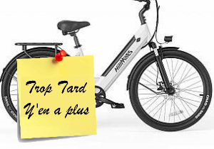 Deal expiré Vélo ville électrique HillMiles MileCity, capteur de (...)