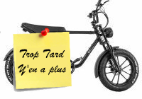 Deal expiré Le vélo moto Fat BIke CMACEWHEEL K20 à 979€ Stock (...)