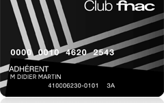 Carte FNAC 0€ la carte adhérent 3 ans !