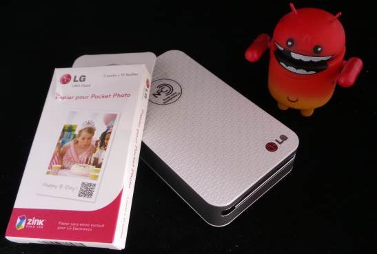 Test de la Pocket LG PD233, Imprimante photo pour Smartphone 