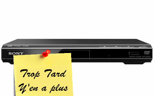 Lecteur DVD-Video Sony DVPSR360B, USB 19€82 livré