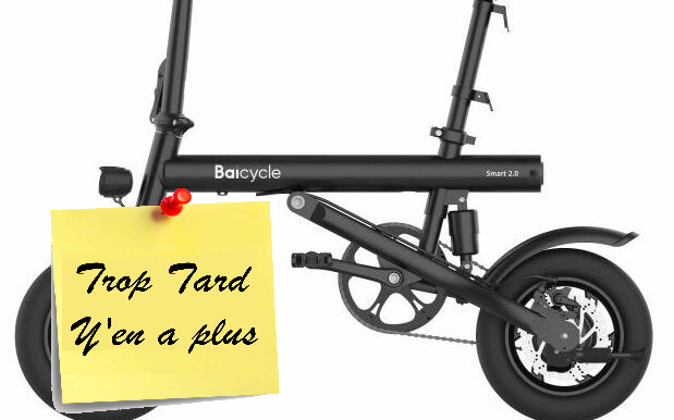 BAICYCLE, un vélo pliant électrique adulte roues 12 (...)
