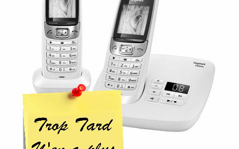 Téléphone résidentiels Gigaset C620A Duo Répondeur à 59€90 (...)