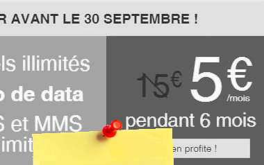 Forfait Smartphone 1GO Illimité voix SMS MMS 5€ par mois (...)