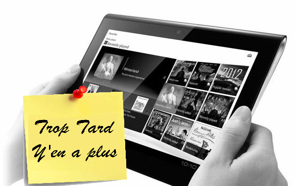 299€ livrée la tablette Sony S 3G SGPT114 (-100€)