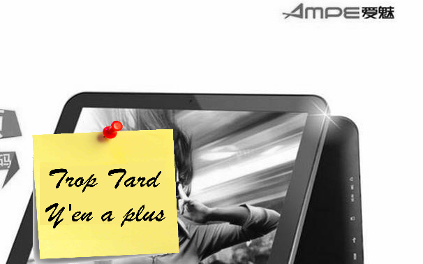 95€99 la tablette tactile 8 pouces AMPE A86 DUAL CORE (...)