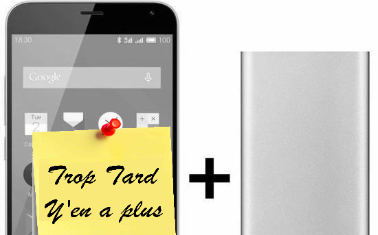 Smartphone Meizu M2 4G et Batterie Powerbank à 84€ livré (...)