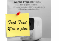 Deal expiré Le projecteur Wanbo T2 Max FullHD Android Version (...)