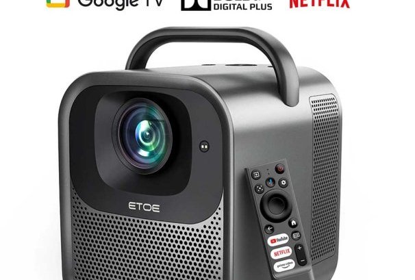 ETOE Seal Pro, le Projecteur vidéo GoogleTV passe à 1300 LUMENS pour 259€ avec écouteurs ANC Stock EU