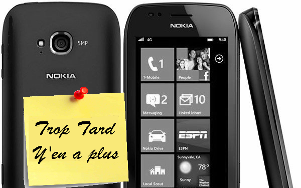 Smartphone Nokia Windows Phone 7 Lumia 710 à 99€ (...)