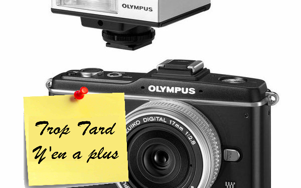 Pen E-P2 + objectif pancake 17 mm + Flash FL-14 à -65 % (...)