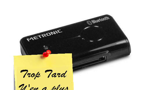 Récepteur Bluetooth dock iPhone 30 broches METRONIC 9€90 (...)