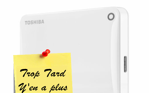 Toshiba Canvio Connect II à 55€ et jusqu'à 13.86€ (...)
