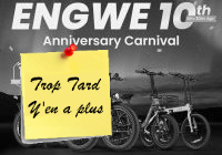 Deal expiré Anniversaire ENGWE 10 ans, promotions sur leurs vélos (…)