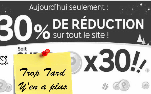 30% en bon d'achat sur PRICEMINISTER sur TOUT pour TOUS (...)