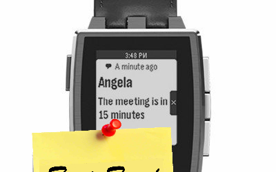 Montre Smartwatch Pebble Steel version aluminium à (...)