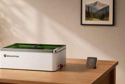 SCULPFUN E1, la machine de gravure Laser en caisson DIODE 12 watts passes à 409€