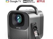 ETOE Seal Pro, le Projecteur vidéo GoogleTV passe à 1300 LUMENS pour 259€ avec écouteurs ANC Stock EU