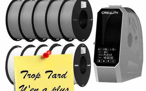 Bundle 10 Kg Filament PLA et boite de séchage Creality, (...)