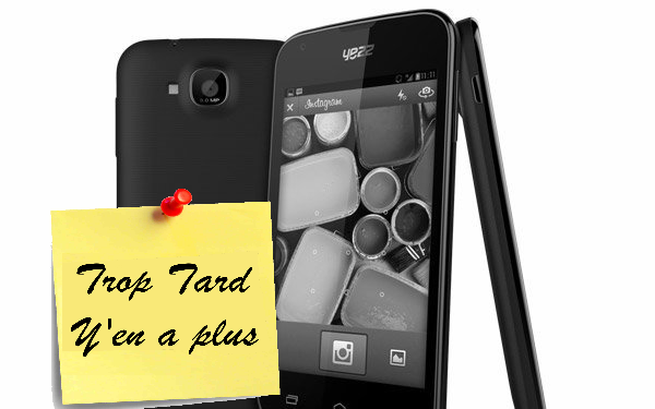 Smartphone Android 3G Yezz Andy A4M double sim 3 capots (...)
