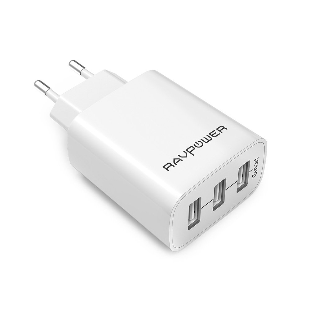 Chargeur USB RAVPower 3 ports intelligents iSmart 2 à 9€09