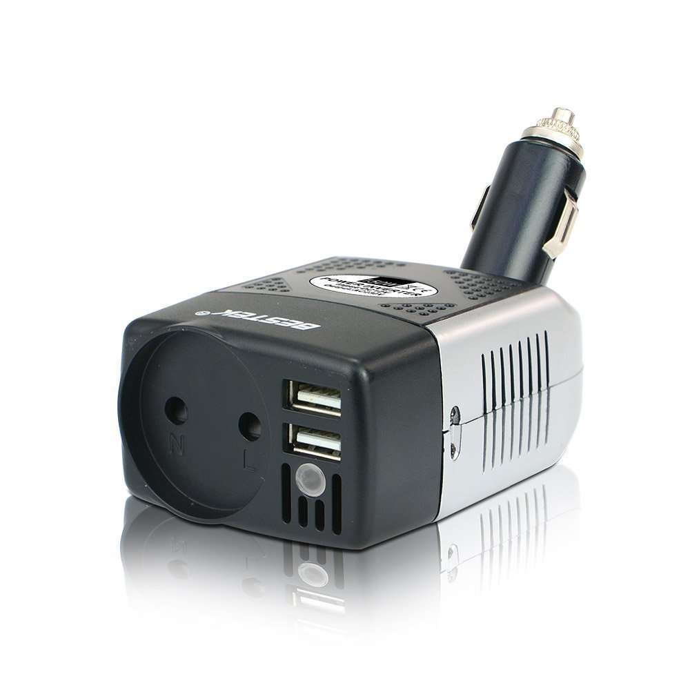 BESTEK Convertisseur 220V Chargeur Allume Cigare Onduleur Transformateur 2 Ports USB à 14€99