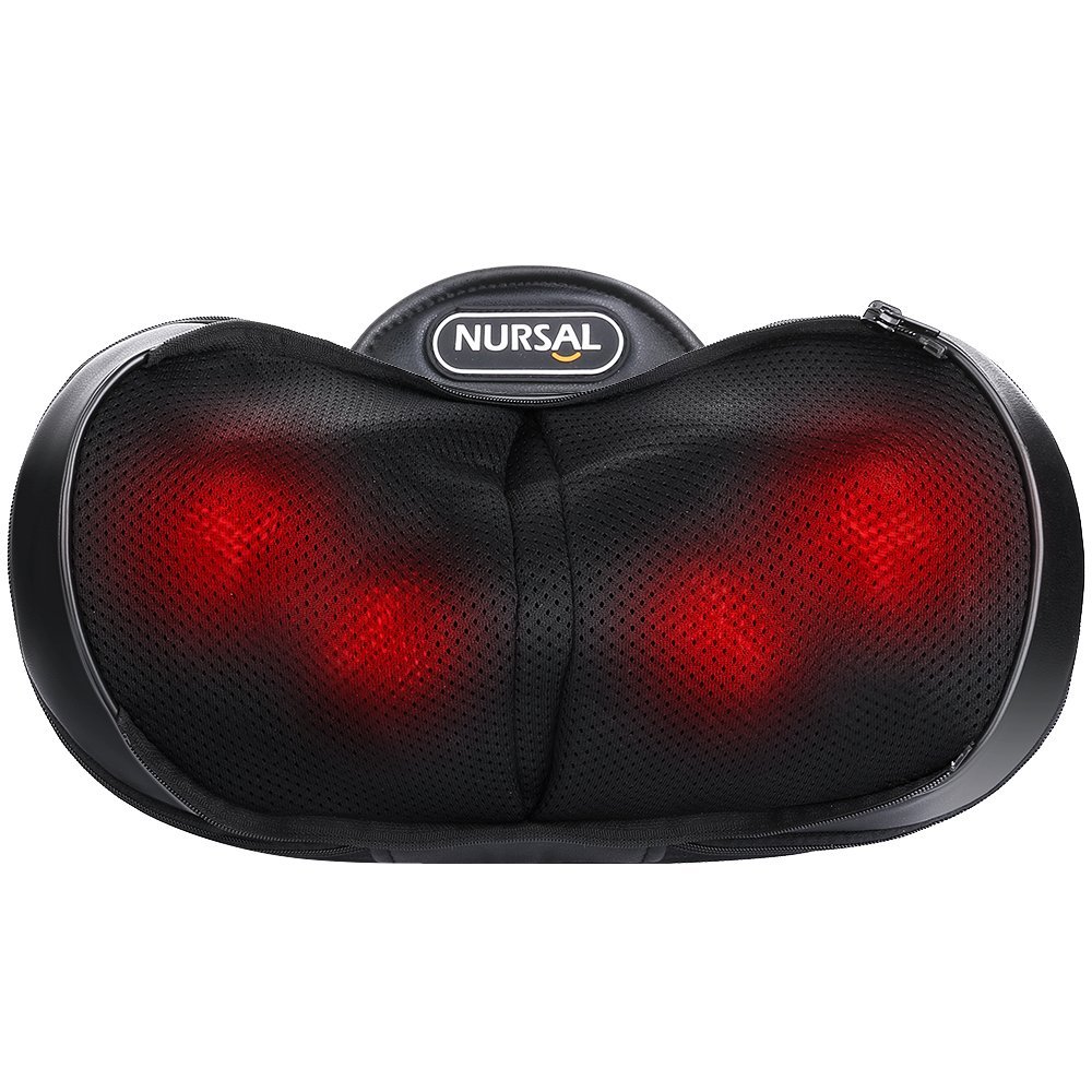 Coussin de massage Shiatsu Nursal fonction chauffante sans fil 19€99 @ amazon