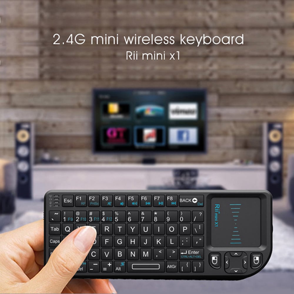 Mini clavier souris Rii Mini X1 AZERTY avec touchpad à 9€93