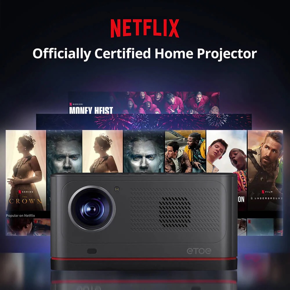 Lumineux et Android TV, le projecteur ETOE Whale Pro version 1800 Lumens à 299€