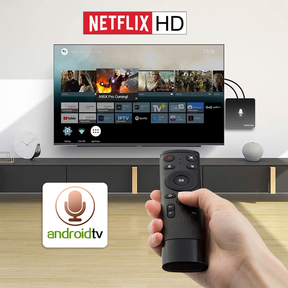 A95X PRO, la nouvelle Box Android 4K sous Android TV premier prix (31€31)
