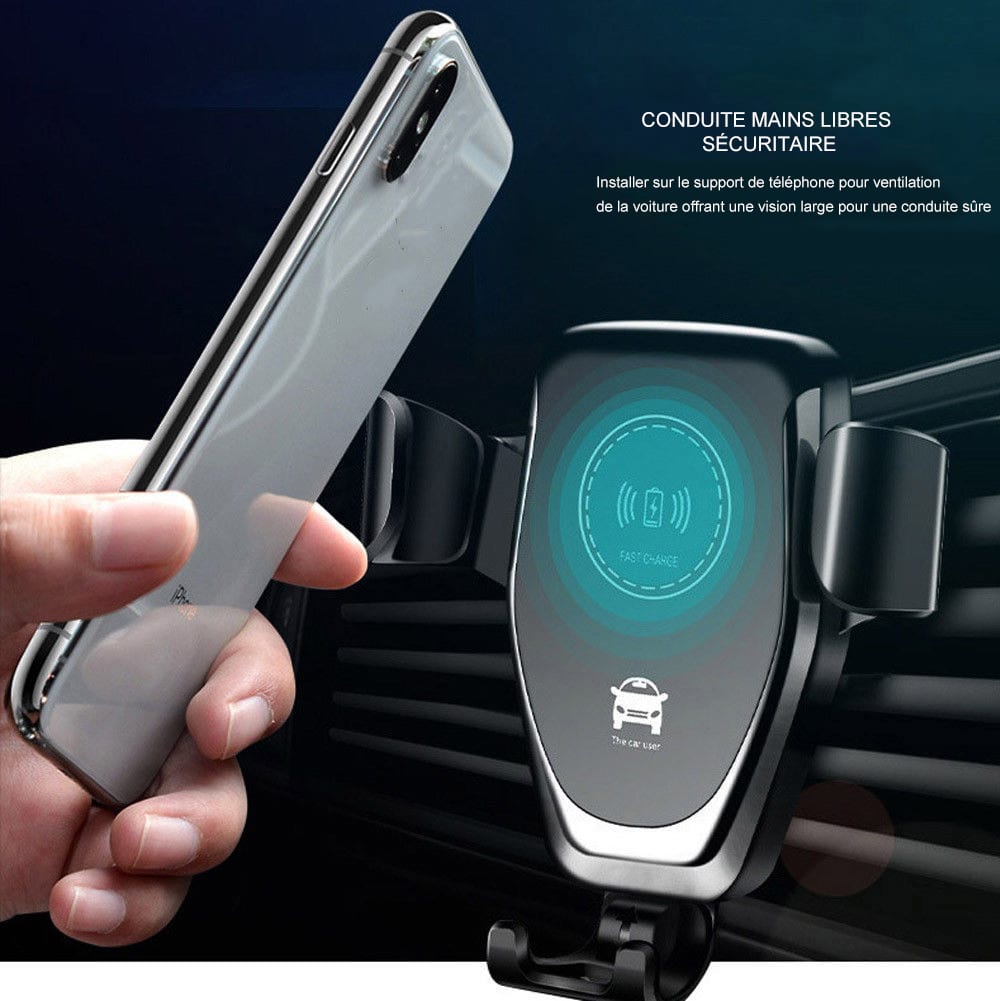 Support et chargeur Qi Smartphone Universel Voiture à 8€90