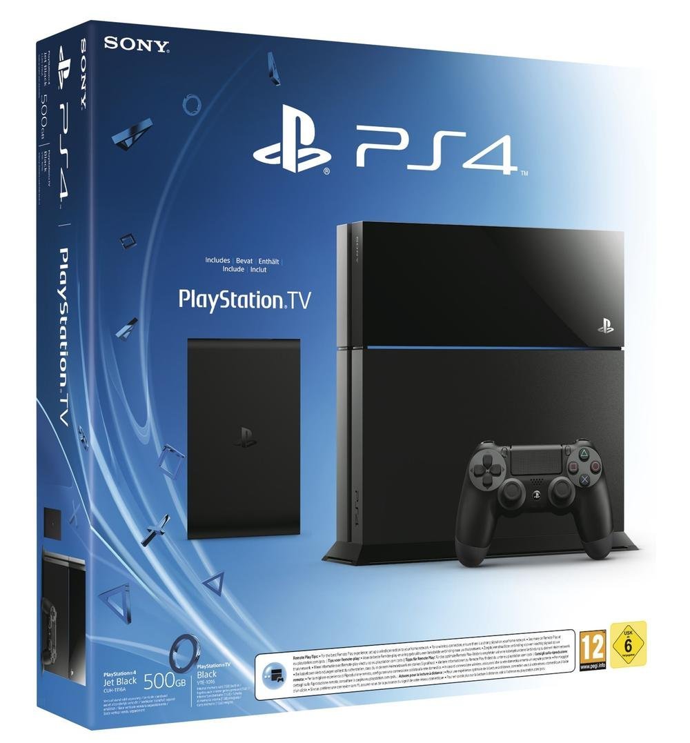 Console PS4 500 Go Noire + Playstation TV + 3 jeux à télécharger 296€36
