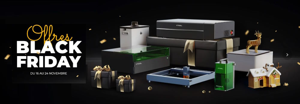 Les xTool S1 et P2, les machines de gravure pour Business en promotion BLACK FRIDAY