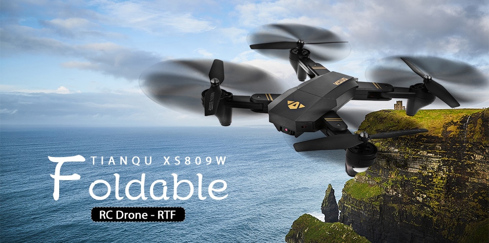 Drône pliant TIANQU XS809W télécommande , caméra 2mpx à 34€32 livré entrepôt Europe