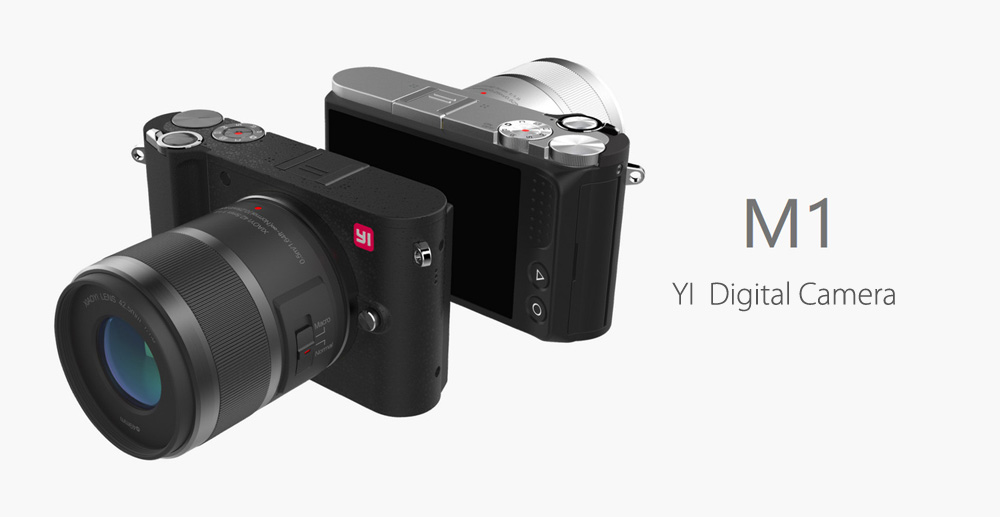 Compact numérique hybride YI M1, WiFi et 4K avec deux objectifs 12-40 et 42.5 à 259€99
