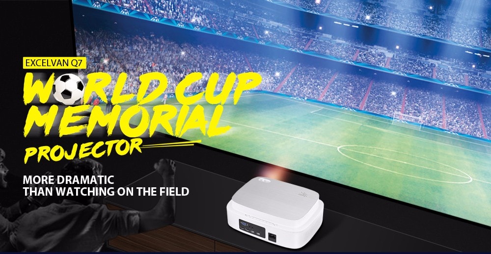 Projecteur Vidéo HD Excelvan Q7 World Cup à 136€