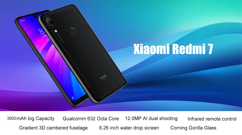 Xiaomi Redmi 7 version GLOBALE, 6,26 pouces, Snapdragon 632 à 85€50
