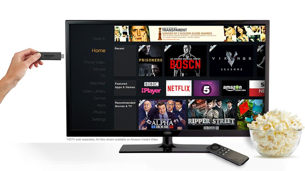 La clé de streaming Android Fire TV Stick Basic Amazon compatible Molotov Tv, Netflix HD à 24€99