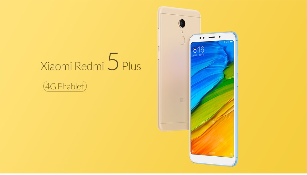 Redmi 5 Plus Global, 3 couleurs, 6 pouces 18:9 3/32GO Snapdragon 625 625 à 135€72 [testé 5 étoiles] 