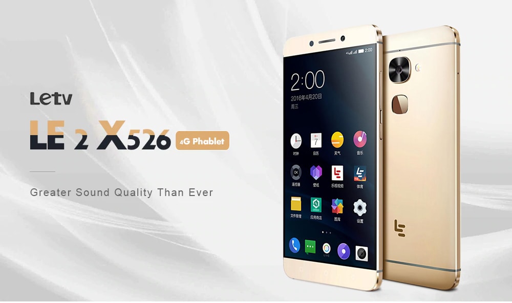 Smartphone Letv LeEco Le 2 X52, 5,5 pouces, Snapdragon 3Go RAM, 32Go ROM à 84.96€