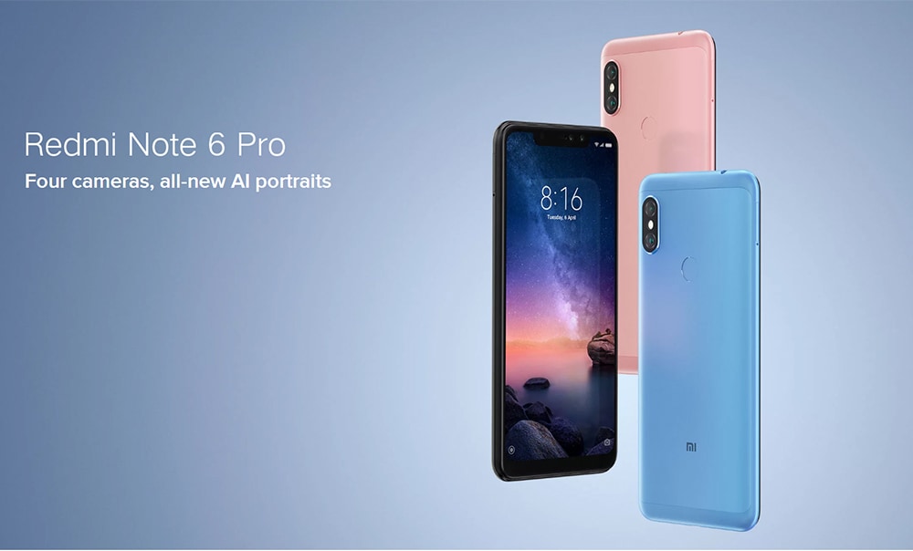 Xiaomi Redmi Note 6 Pro 4G Global Snapdragon 636 à 160€11 Stock Europe