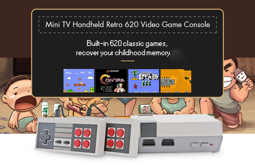 Mini console Retrogaming type NES 620 jeux à 17€10