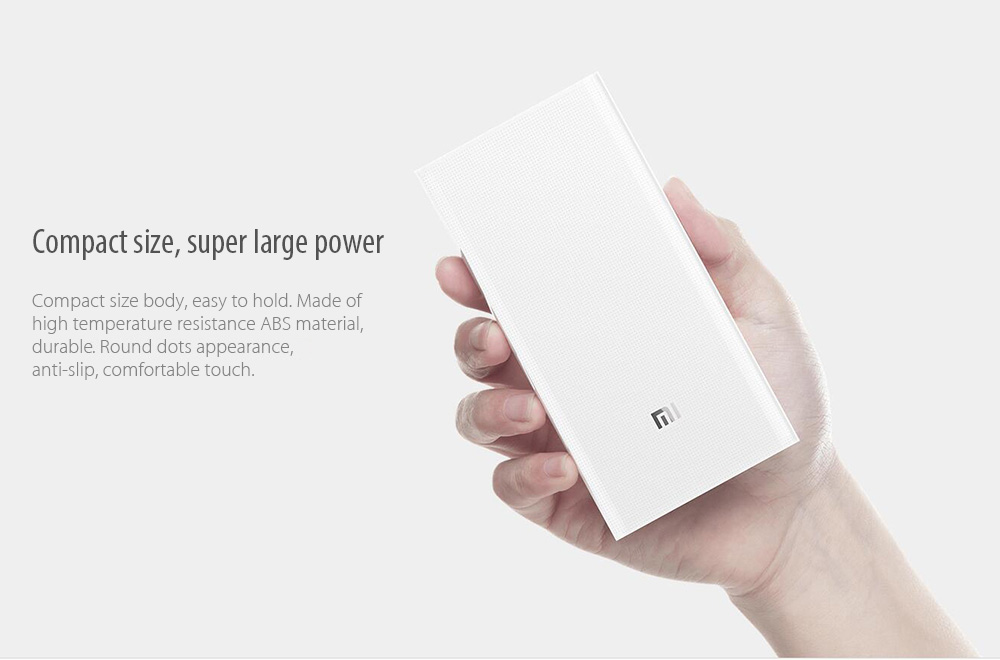 Batterie externe Xiaomi 20000 mAh PowerBank 2 (QC 3.0) 18.42€