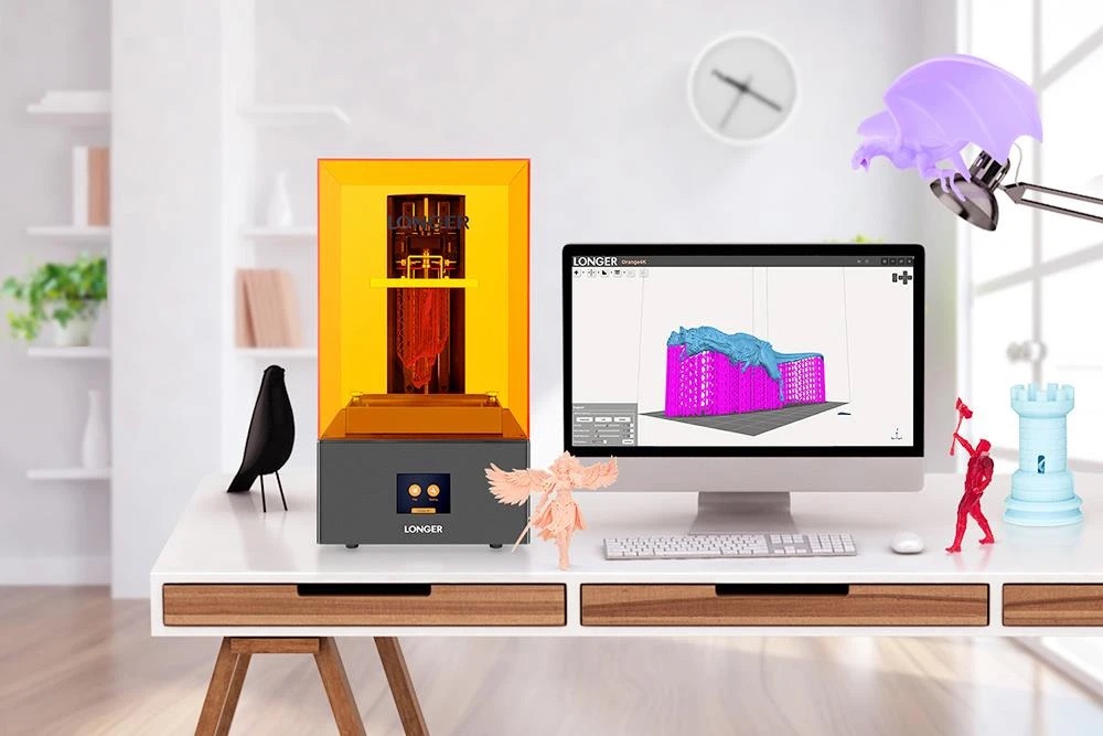 L'imprimante 3D Résine LONGER Orange 4K , 118x66x190mm à 129€ (Entrepôt EU)