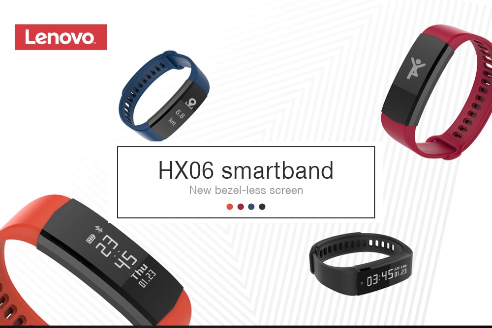 Lenovo HX06, bracelet d'activité Smartband à 12€18
