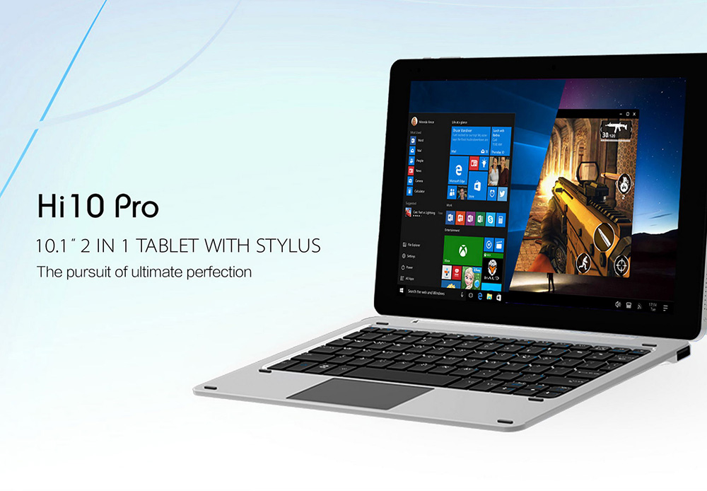 Tablette CHUWI Hi10 Pro 10 pouces, Windows 10/Android clavier en option à 82€99 @ Amazon