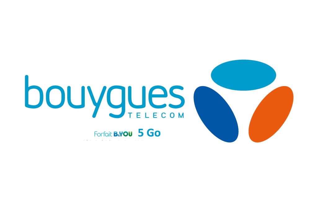 Forfait mobile B&You Appel/sms/mms illimités 5GO sans durée pour 4€99