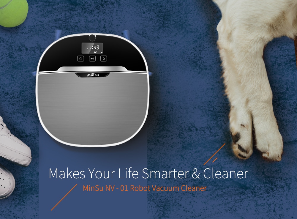 MinSu NV - 01, un aspirateur intelligent complet mode serpillière à 150€45